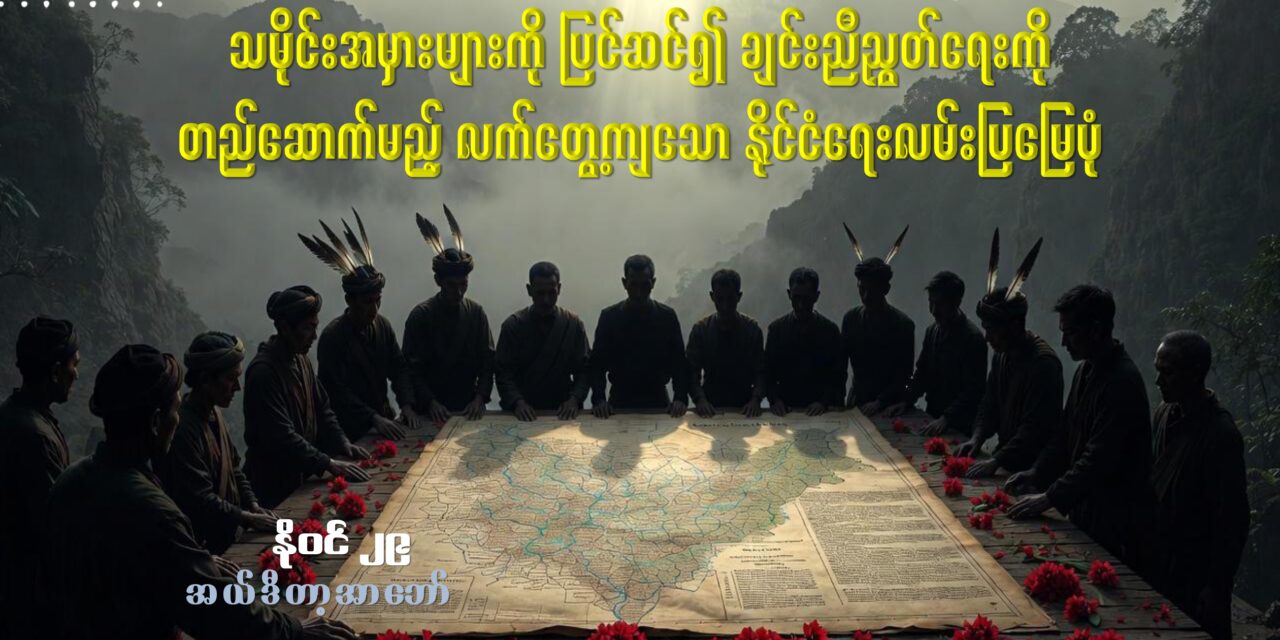 သမိုင်းအမှားများကို ပြင်ဆင်၍ ချင်းညီညွတ်ရေးကို တည်ဆောက်မည့် လက်တွေ့ကျသော နိုင်ငံရေးလမ်းပြမြေပုံ