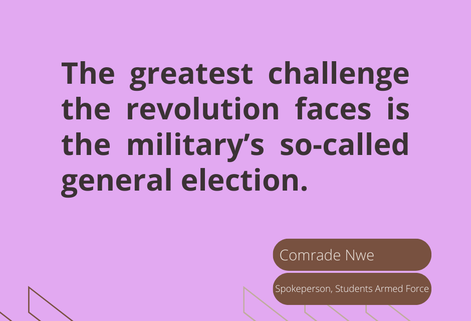 The greatest challenge the revolution faces is the military’s so-called general election.