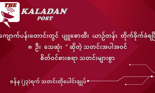 ဇန်နဝါရီလ (၂၃) ရက် သတင်းတိုပေါင်းချုပ်