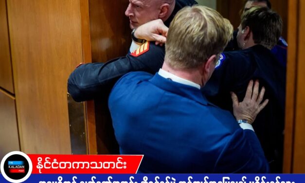 အမေရိကန် လွှတ်တော်အတွင်း အီရန်စစ်ပွဲ ဆန့်ကျင်ဆန္ဒပြသည့် မရိန်းစစ်သားဟောင်းတစ်ဦးကို ရဲတပ်ဖွဲ့က အင်အားသုံး ဖယ်ရှား